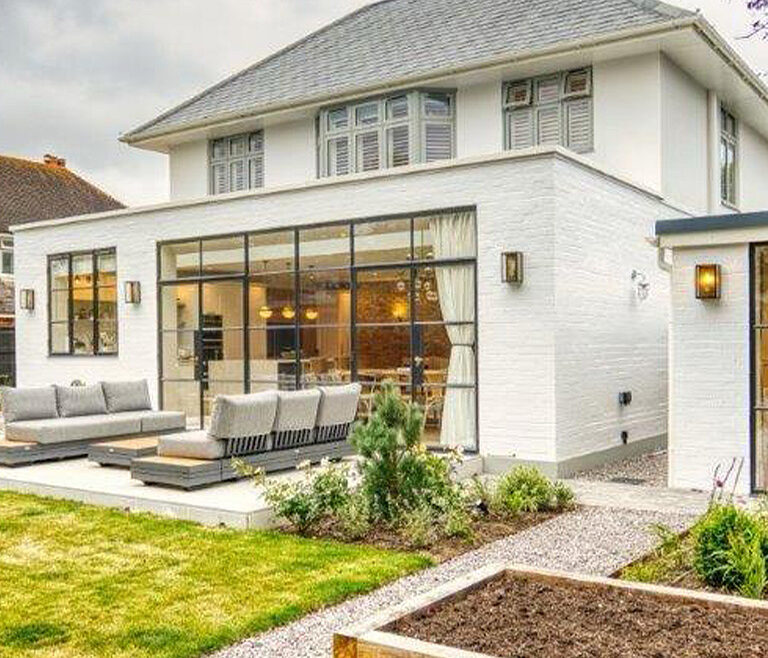 2 storey extension, kitchen extension and full home refurbishment in Lymington